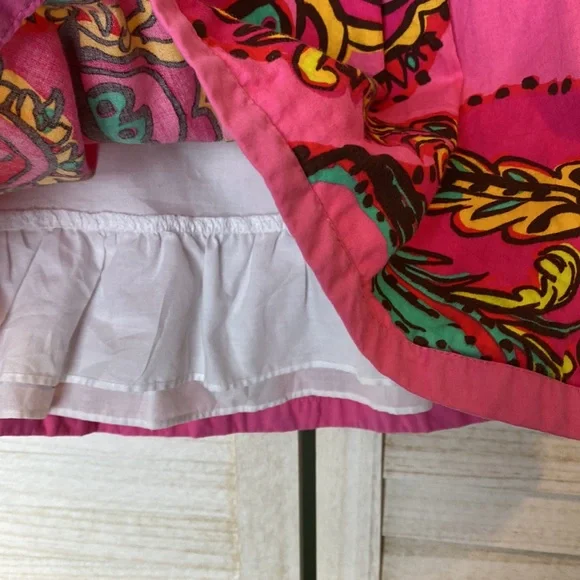 Lilly Pulitzer Girls Bella Paisley Skirt Size 6-7 - Picture 4 of 10